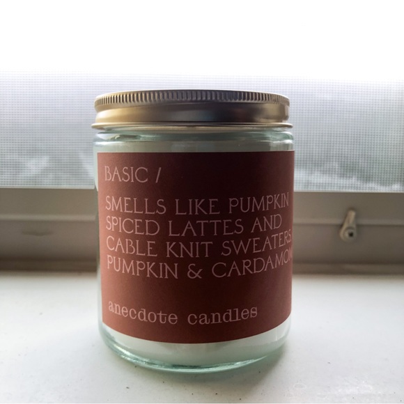 Unused Anecdote Candles “Basic” 7.8 oz coconut-soy wax candle pumpkin spice - Picture 8 of 8
